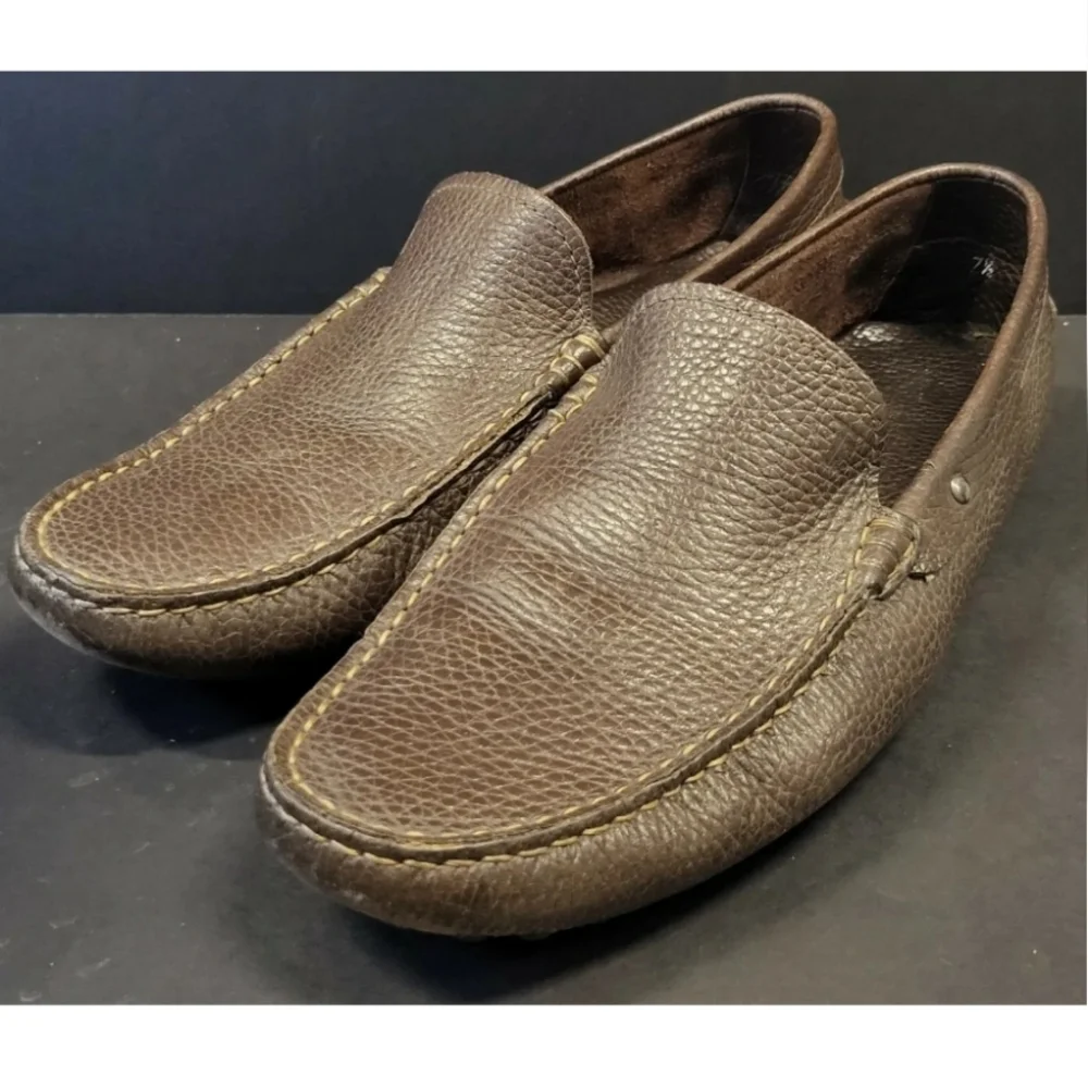 Men's TOD'S Brown Driving Leather Loafers US Sz‎ 7.5
